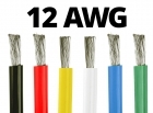 12 Gauge Silicone Wire - 25 ft. Spool - Available in Black, Red, Yellow, Blue, White, and Green