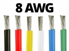 8 Gauge Silicone Wire - 25 ft. Spool - Available in Black, Red, Green, Yellow, Blue, and White