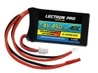 Lectron Pro 7.4V 450mAh 40C Lipo Battery with JST PH 2.0 connector for Axial SCX24
