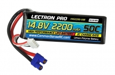 Lectron Pro 14.8V 2200mAh 50C Lipo Battery with EC3 Connector for EDF Jets, Quads etc.
