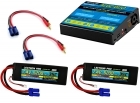 Power Pack #22 - ACDC-DUO Charger + 2 x 7.4V 5200mah 35C w/ EC5 Connector (#2S5200-355)