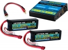 Power Pack #24 - ACDC-DUO Charger + 2 x 11.1V 5200mah 50C w/ T-Plug Type Connector (#3S5200-50D)