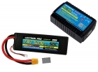 Power Pack #49 - AC-3A Charger + 1 x 7.4V 5200mah 50C w/ XT60 + Gray Adapter (#2S5200-50X)